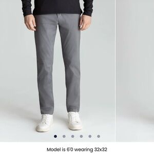 Birddogs Mens Dark Gray Stretch Khaki 36x30 (No Liner)